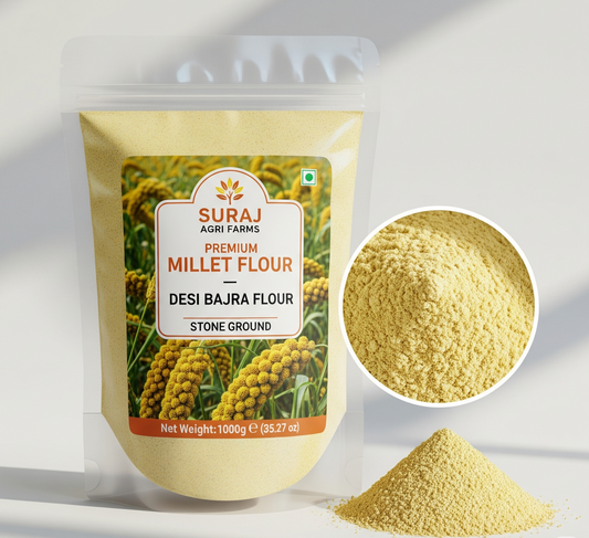 Premium Millet Flour - Desi Bajra Flour-Stone Ground