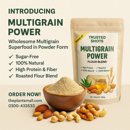Trusted Shots Multigrain Power Powder – Natural Protein Boost for Every Day