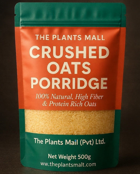 Gluten-free crushed oats for healthy breakfast in sealed pouch