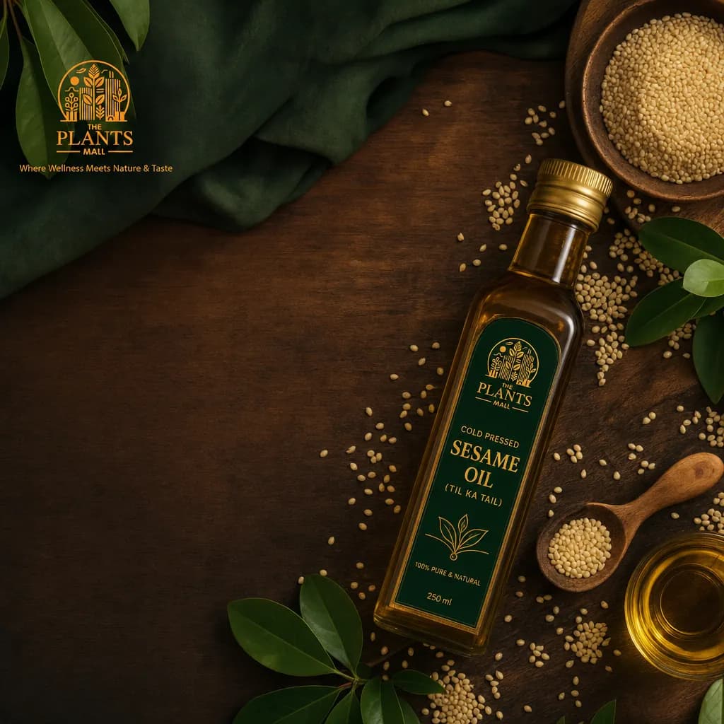 Benefits of Sesame Oil - Blog Hero Banner - The Plants Mall