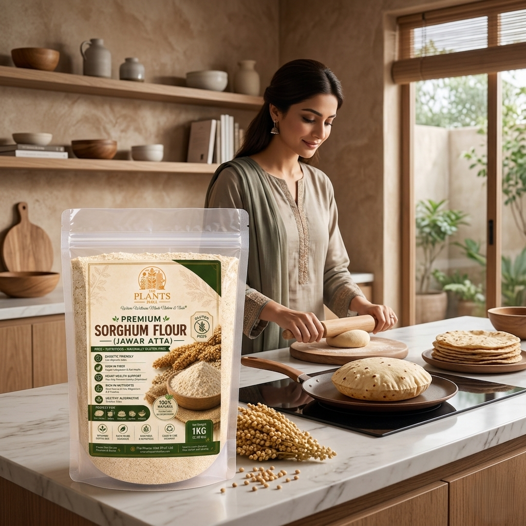 Premium Sorghum Flour (Jawar Ka Atta) – 100% Gluten-Free Flour | High Fiber, Diabetic-Friendly Wheat Flour Alternative