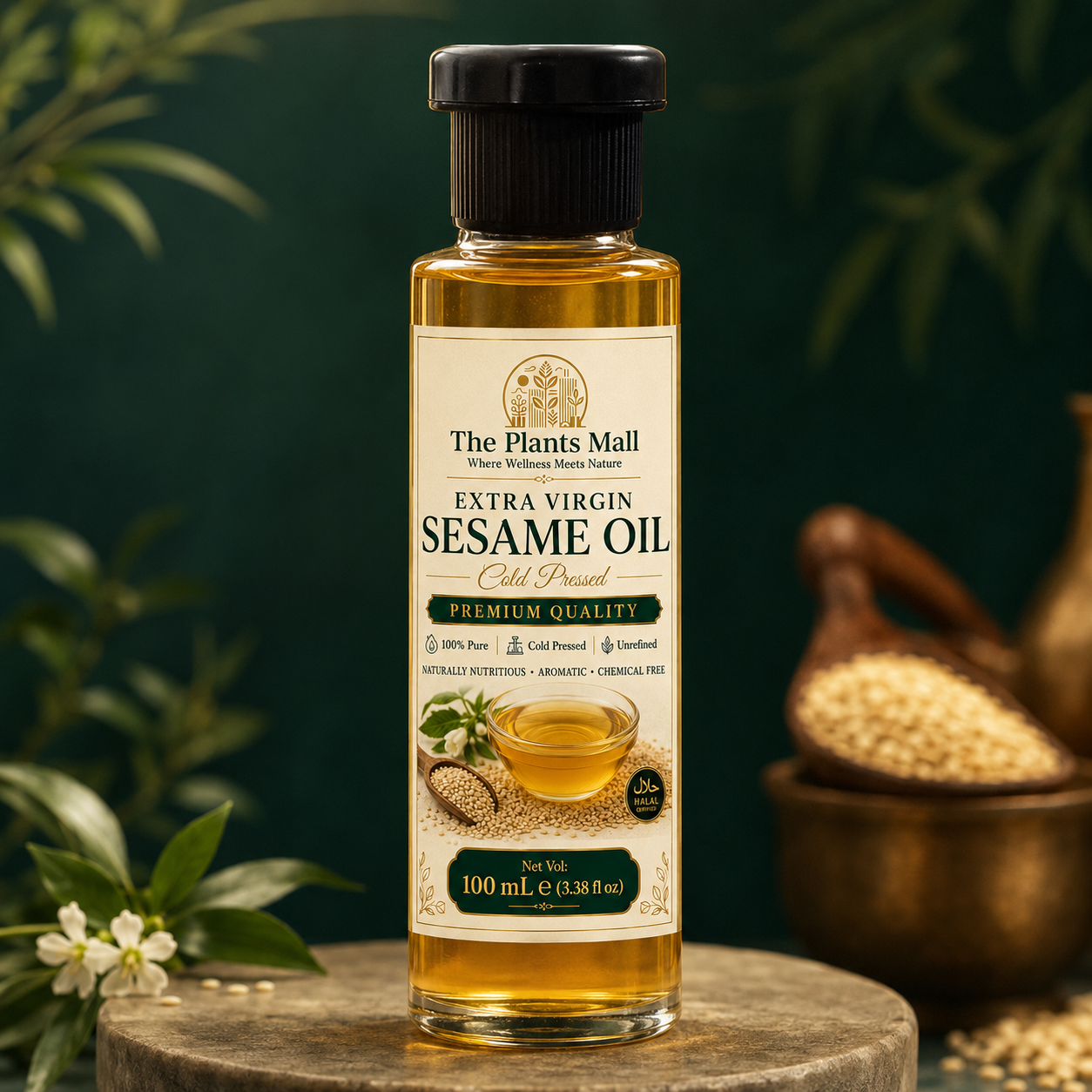 Extra Virgin Sesame Oil – 100% Pure Cold Pressed (Til Oil) | Natural & Healthy Cooking Oil