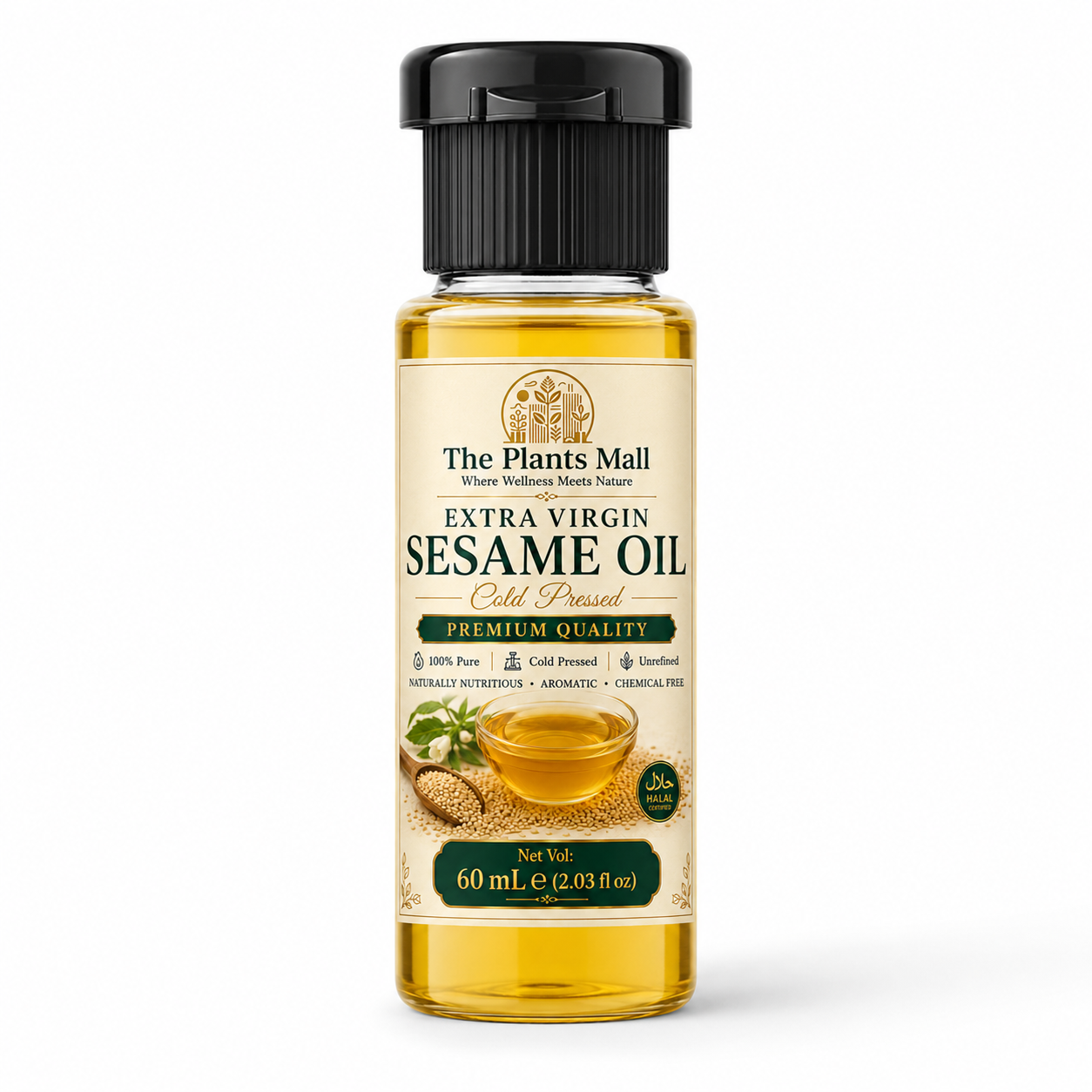 Extra Virgin Sesame Oil – 100% Pure Cold Pressed (Til Oil) | Natural & Healthy Cooking Oil
