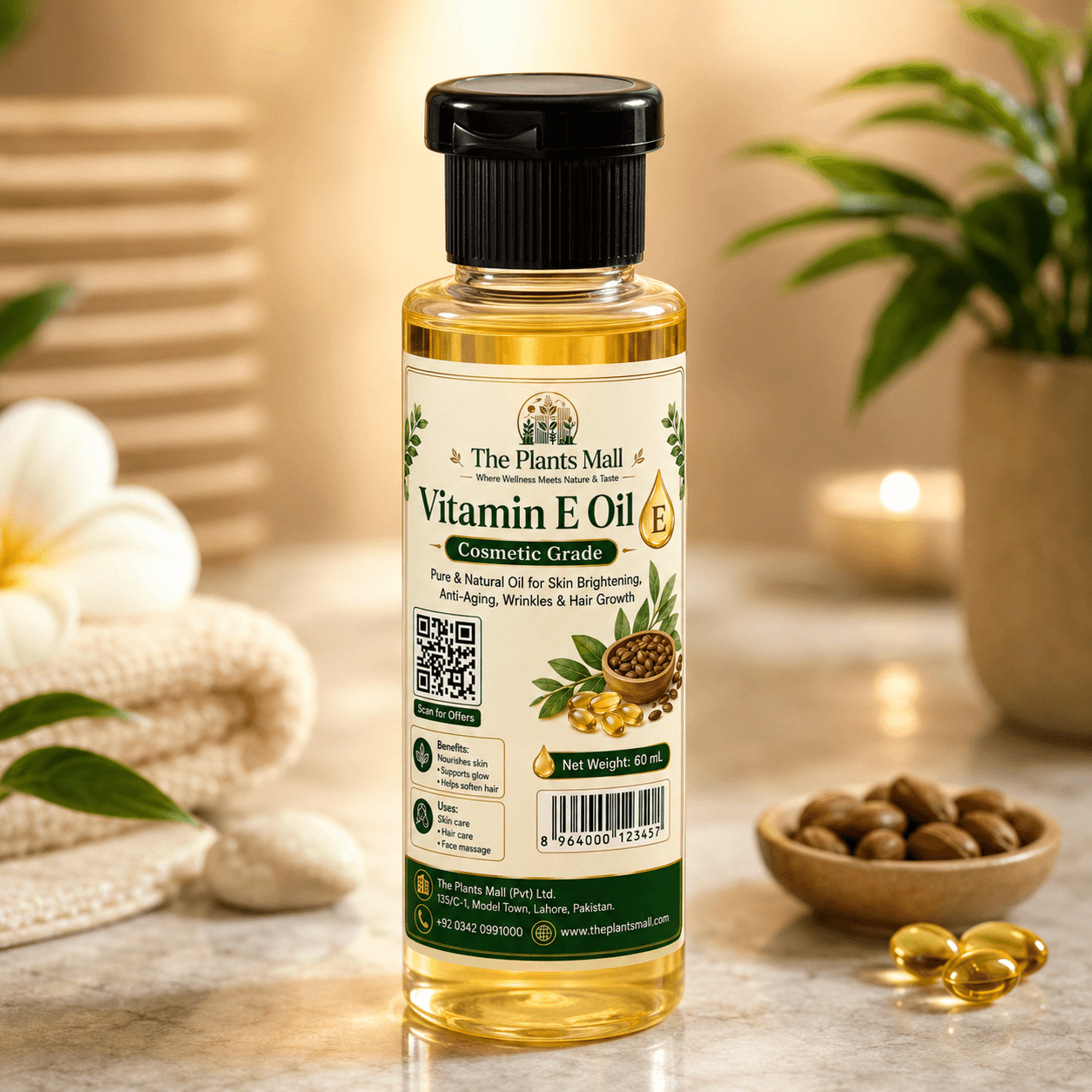 Natural Beauty Oil for DIY Cosmetics