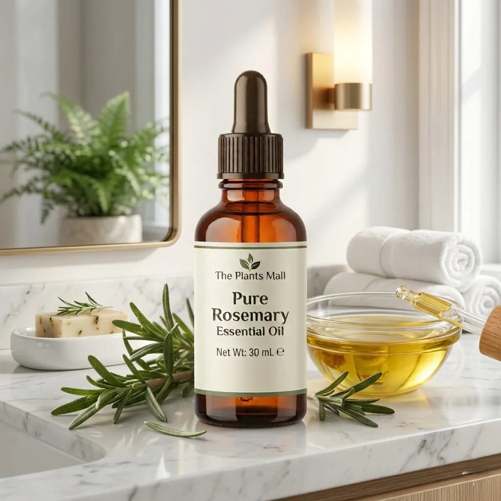 Pure Rosemary Essential Oil for Hair Growth, Scalp Care and Aromatherapy