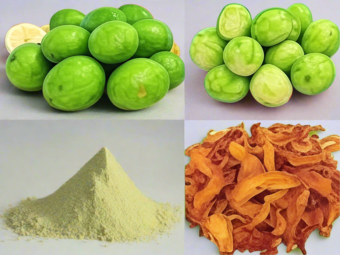 Keri Powder Amchoor Dry Green Mango Powder in Transparent Pouch Premium Quality 