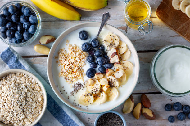 Organic rolled oats for overnight oats, baking, and savory dishes