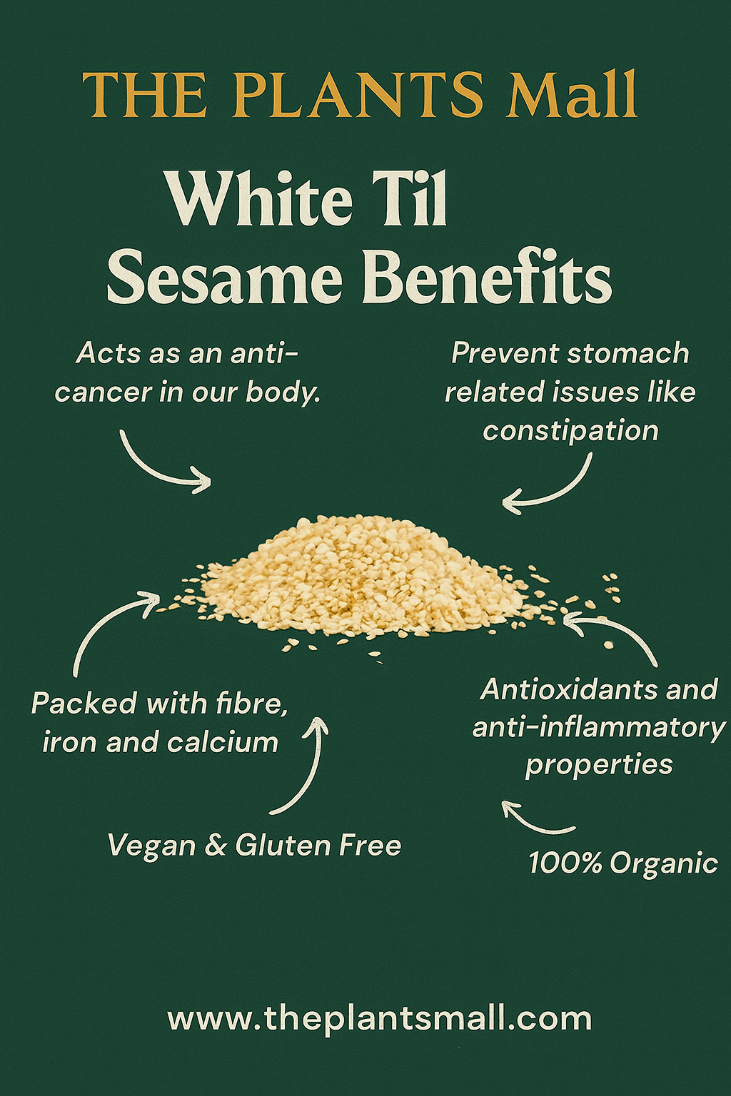 White Sesame Seeds – 100% Pure, Farm-Grown & Premium Quality