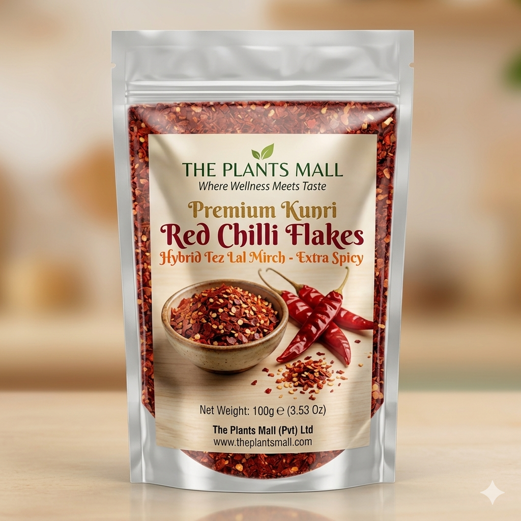 Premium Kunri Red Chilli Flakes Extra Spicy The Plants Mall Pakistan