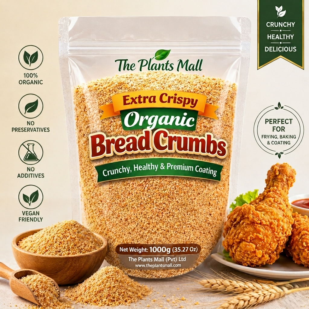 Extra Crispy Organic Bread Crumbs – Healthy & Crunchy Coating for Frying & Baking