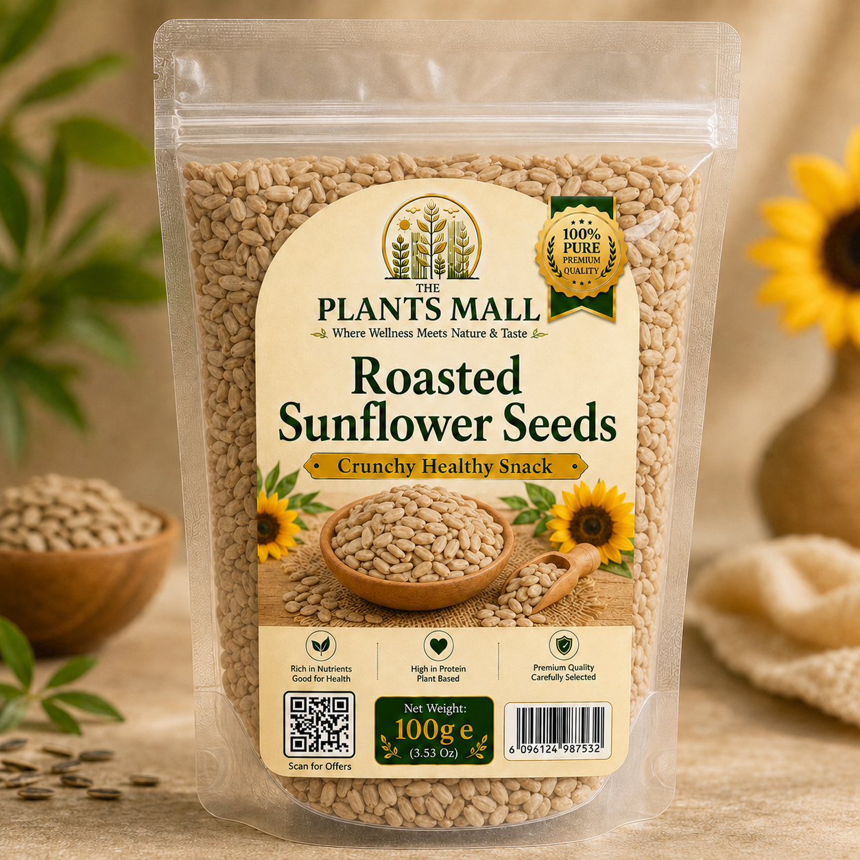 Endocrine & Daily Nutrition Super Seed Kit – Premium Seed Cycle Bundle for Men & Women | Pumpkin, Sesame, Flax & Sunflower Seeds | Hormone Support Superfoods | 100g Each (400g Total)