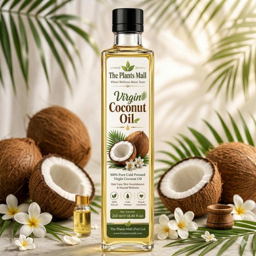 Virgin Coconut Oil – 100% Pure Cold Pressed Natural Coconut Oil