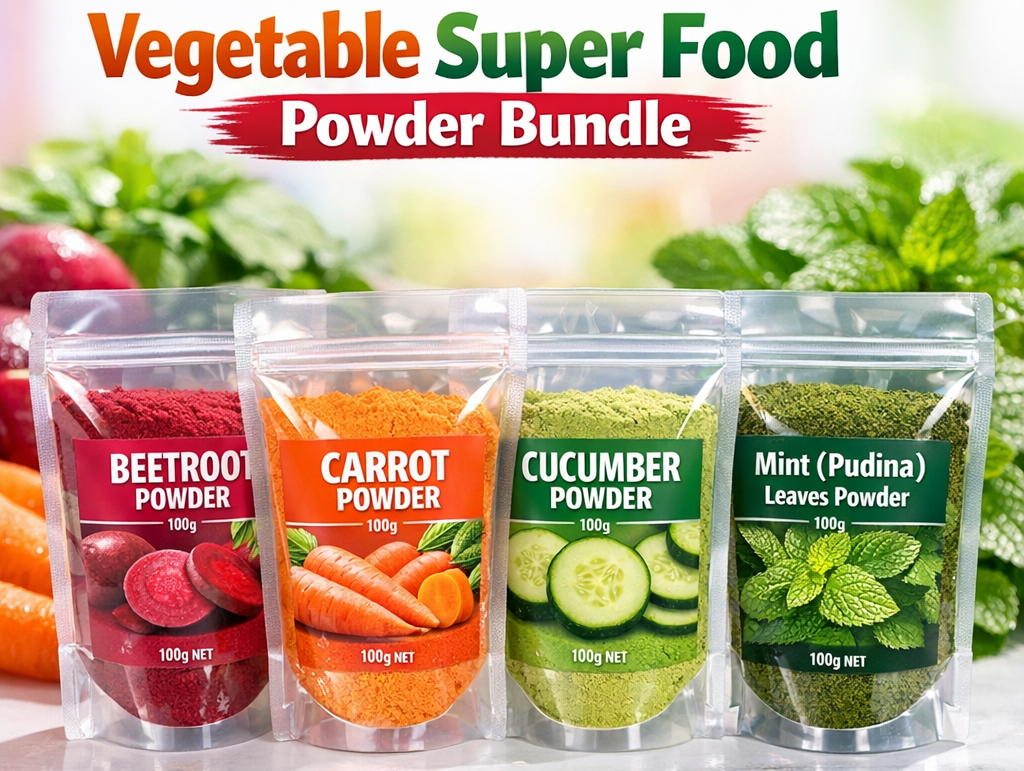 Natural Vegetable Superfood Powders for Health