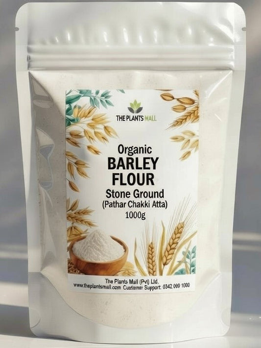 Stone Ground Barley Flour (Jau Ka Atta) – 100% Organic, High-Fiber Flour for Healthy Cooking & Baking