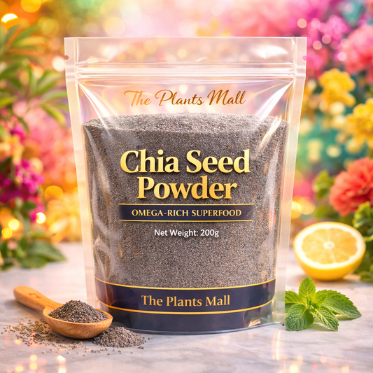 Chia Seed Powder,  100% Natural Superfood Rich in Omega-3, Fiber & Protein for Smoothies, Baking & Daily Wellne