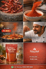 Desi red chilli powder used in Pakistani curry and traditional cooking