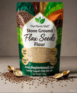 Premium Stone Ground Flaxseed Flour in resealable pouch - High-Fiber, Omega-3 Rich, Gluten-Free Superfood by The Plants Mall