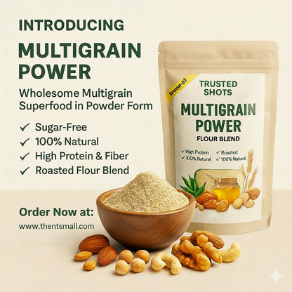 Trusted Shots Multigrain Power Powder – Natural Protein Boost for Every Day