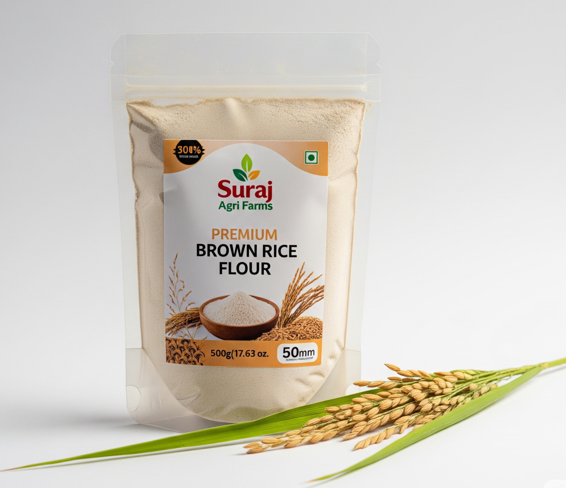 Premium Brown Basmati Rice Flour – Stone Ground, Gluten-Free &amp; Nutrient-Rich for Baking, Cooking &amp; Healthy Recipes_sale