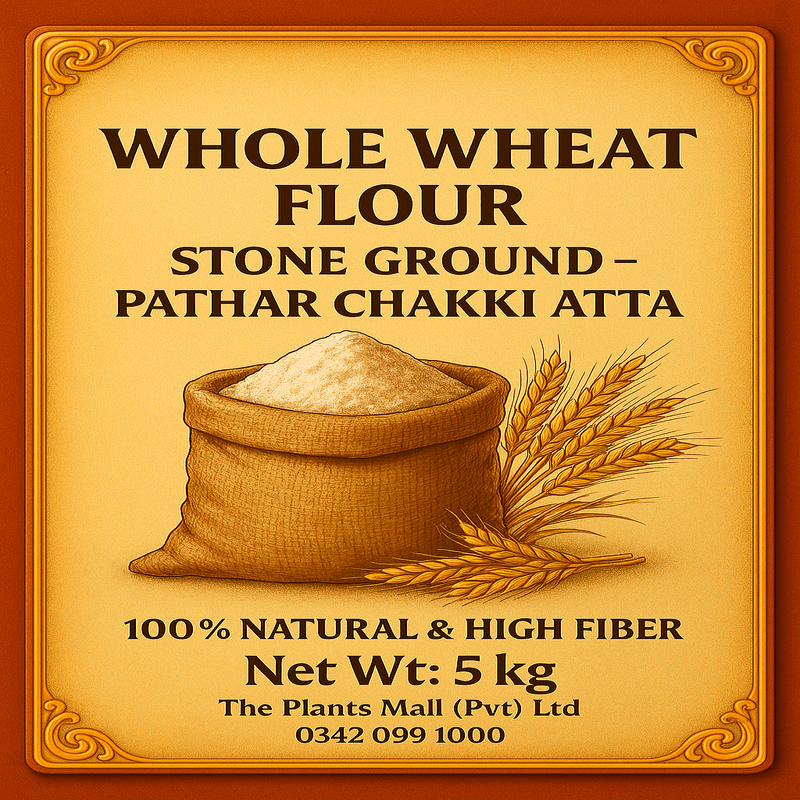Whole Wheat Flour – Stone Ground (Pathar Chakki Atta) | 100% Natural & High Fiber