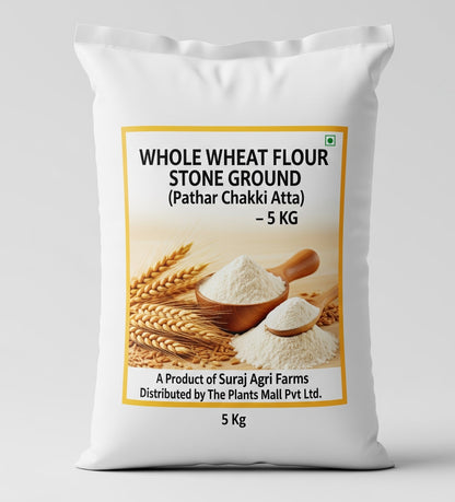Whole Wheat Flour – Stone Ground (Pathar Chakki Atta) | 100% Natural & High Fiber