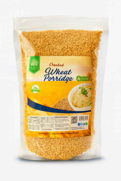 Cooked wheat porridge (daliya) served for breakfast, nutritious whole grain meal, healthy Pakistani breakfast option for energy and weight management